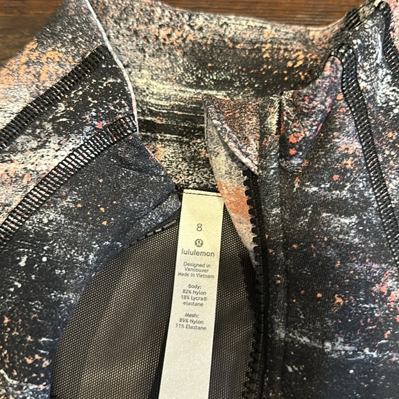 Lululemon Define Jacket. Azurite Poppy Coral Multi. Size 8. - Picture 2 of 5